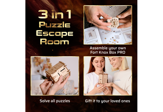 Afbeeldingen en foto's van 3D Puzzle Game Fort Knox Box Pro. ESC WELT.