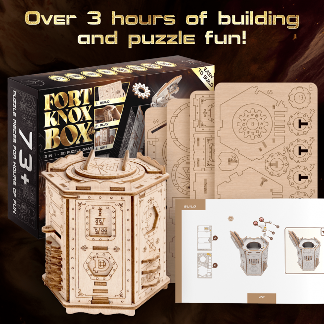 Afbeeldingen en foto's van 3D Puzzle Game Fort Knox Box Pro. ESC WELT.