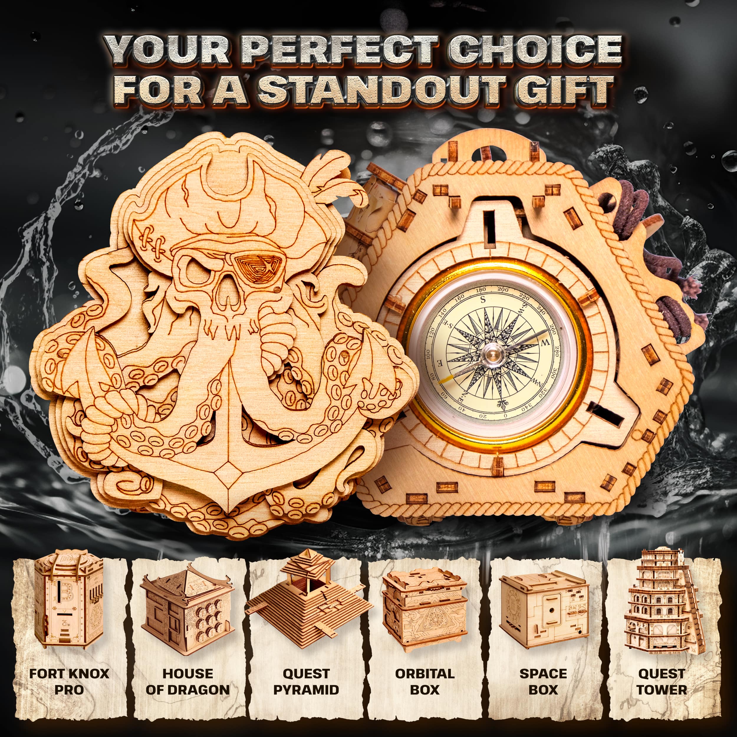 Afbeeldingen en foto's van Blackbeard's Compass. ESC WELT.